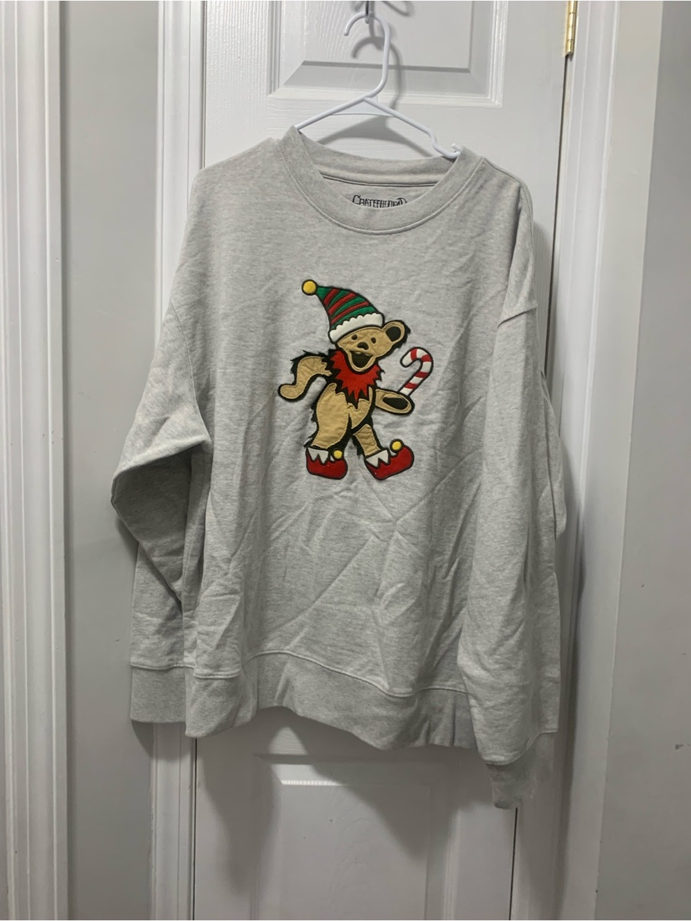 Lucky brand, Gray Holiday Bear Sweatshirt